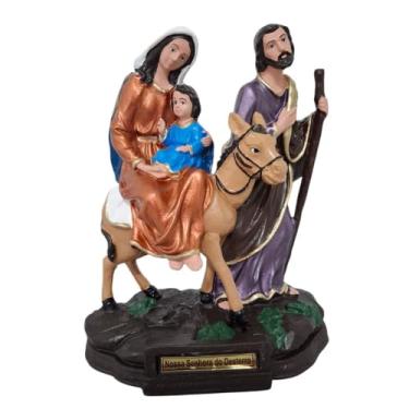 Imagem de Imagem de Nossa Senhora do Desterro Sagrada Família fugindo pro Egito em Borracha Inquebrável - 21 cm