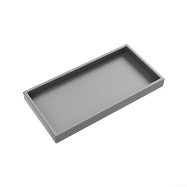Imagem de Bandeja de silicone para banheiro para dispensador de sabão e organizador de armazenamento de bancada, à prova de estilhaçamento e pode ser lavada na lava-louças para xampu, perfume, joias e muito