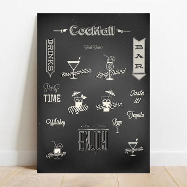 Imagem de Placa Decorativa Coqueteis - TaColado, 15x21cm