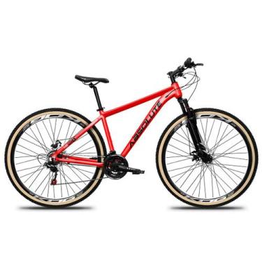 Imagem de Bicicleta Aro MTB 29 Absolute Nero 5 21v Shimano Freio Disco, Vermelho