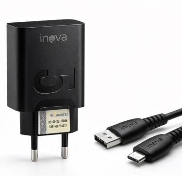 Imagem de Carregador Turbo Duo 50w Com Cabo Usb Type C Carrega Todos Celulares -