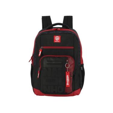 Imagem de Mochila Enaldinho de Costas Escolar Passeio Juvenil Youtuber Cor:Verme