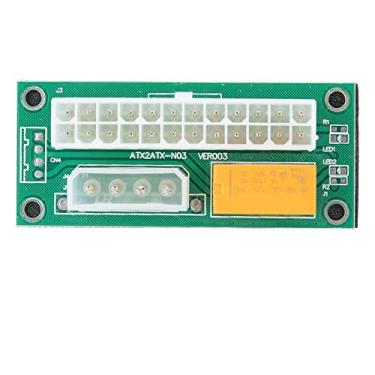 Imagem de Adaptador de fonte de alimentação múltipla de PSU dupla (ATX 24 pinos para Molex 4 pinos) Sync Starter Extender Card Conector Daisy Chain para otimizar a distribuição de energia, fácil configuração