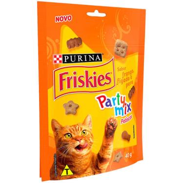 Imagem de Petisco Purina Friskies Friskies para Gatos Adultos Sabor Frango e Fígado - 40g