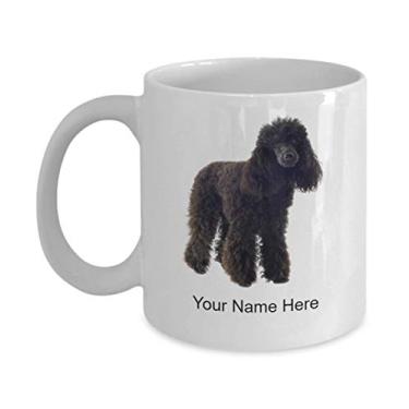 Imagem de Caneca de poodle personalizada - Caneca de café para amantes de cães ideia - Copo de poodle personalizado - Caneca de café de 325 ml
