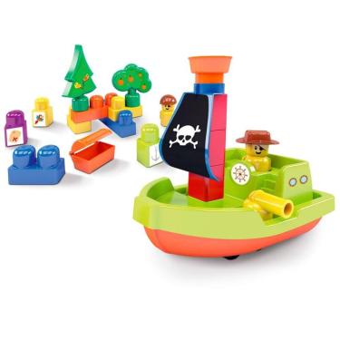 Imagem de Blocolândia Ilha do Pirata 22 pçs - MK366 - Dismat