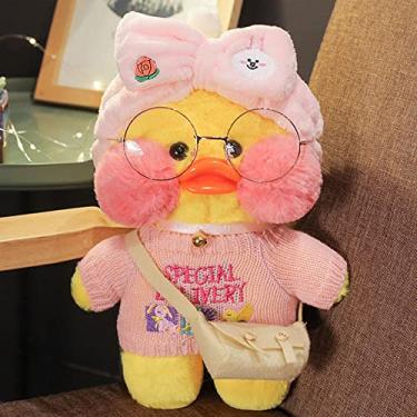 Imagem de Almofada macia de animais de pelúcia para crianças com animais de pelúcia LaLafanfan Cafe Duck Doll Toy (06)