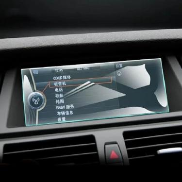 Imagem de ALWCEO Console interior do carro, tela de rádio, filme TPU transparente, filme de navegação GPS, antiarranhões, para BMW X5 X6 E70 E71 2008-2013