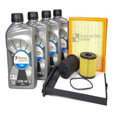 Imagem de Kit Troca de Óleo Total Peugeot 206 Flex 1.6 / 1.4 - Total 10w40