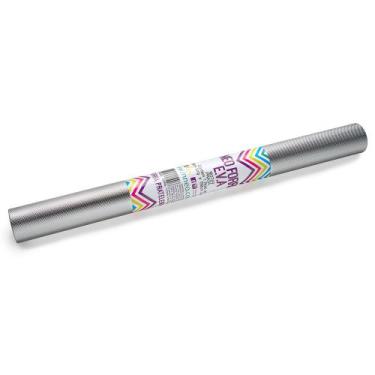 Imagem de Forro para Armários e Geladeira Antiderrapante Prata - 1,5m x 50cm - N