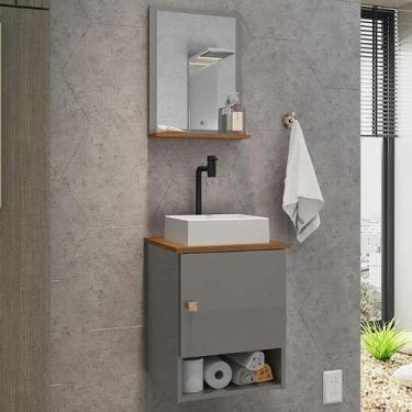 Imagem de Gabinete Banheiro Lima Tulipa Bco Torneira Valv Click Black - Loja Doc