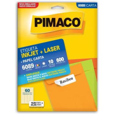 Imagem de Etiqueta Carta 6089 10 Folhas 16,93 X 44,45 MM com 600 Etiquetas - Pim