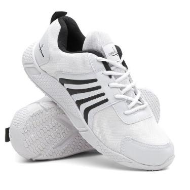 Imagem de Tenis Esportivo Academia Confortável Corrida - SEM MARCA, 41, Branco