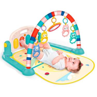 Imagem de Tapete Bebê Musical Piano Colorido Unitoys Música e Diversão Bebês