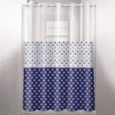 Imagem de Cortina Box Vinil com Ihós 135x200cm Plast Leo Nautica