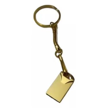 Imagem de PENDRIVE 4GB USB 2.0 Mini Stick Dourado  - Sem logo