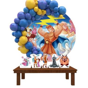 Imagem de Kit Festa Painel Redondo HÉRCULES - IMPAKTO VISUAL - Impakto  visual