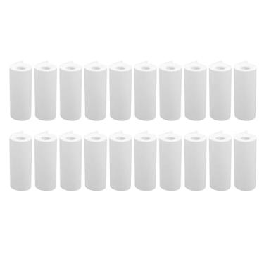 Imagem de 20 Rolos Papel de Impressão Térmica Branco 57x25mm, para Caixas Registradores, Impressoras, Câmeras, Máquinas de Etiquetas
