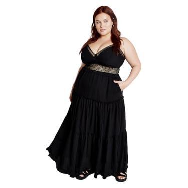 Imagem de City Chic Women's Apparel Maxi Aura feminina Citychic Plus Size, Preto, 46