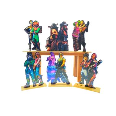 Imagem de Kit Display de Mesa 6 Peças Para Festa Fortnite mdf