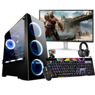 Imagem de Pc gamer CompletoI9 1316GB RTX4070TI HD1TB SSD960GB MON31.5 - Thargon