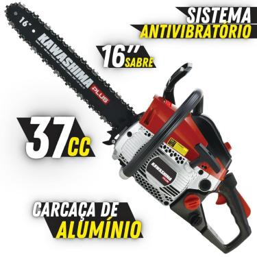 Imagem de Motosserra Kawashima Kcs380P À Gasolina 37,2Cc 2T Robusto