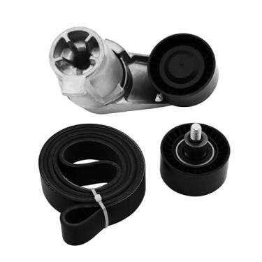 Imagem de GLOCRORET Kit tensor de correia de transmissão 39389 compatível com BMW 535i 2011-2016, 640i 2012-2018, X5 2011-2017, X6 3.0L 2011-2019, substitui 11288604266 112875899 361 8 pk1390