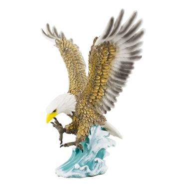 Imagem de Enfeite Estátua Águia Decorativa 2 Cores Resina 40.5 Cm