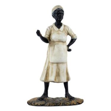 Imagem de Escultura Preta Velha dos Conselhos 22 cm Resina - Lua Mística - 100% 