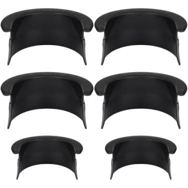 Imagem de BESPORTBLE, 6 peças, forro de bolso para mesa de bilhar de plástico, preto, forro de bilhar de reposição, 4 cantos, 2 forros de mesa laterais para mesa de bilhar e bar