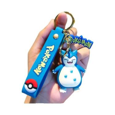 Imagem de Pikachu Charmander Psyduck Pokemon Chaveiro Anime Action Figure Kawaii