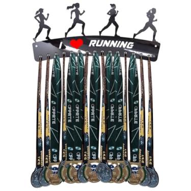 Imagem de Porta Medalhas Corrida de Rua Feminino - I love running 34cm Comprimento