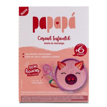 Imagem de Cereal infantil Papapá Aveia Morango e Beterraba 170g