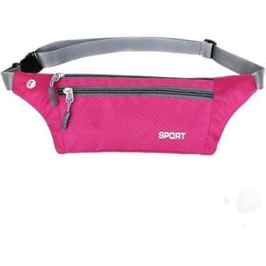 Imagem de Pochete para corrida, Viagem Esportiva Antifurto - Doleira para Viagem, Porta Dólar, Pochete Esportiva, Feminina, Masculina, para Academia, Corrida e Porta Passaporte Família (Pink)