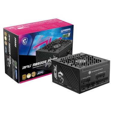Imagem de MSI Fonte de alimentação para jogos MPG A850GS PCIE 5.1 ATX 3.1 - Full Modular - 80 Plus Gold Certified 850W - Capacitores 100% japoneses 105°C - Dual 12V-2x6 - ATX PSU - Garantia de 10 anos