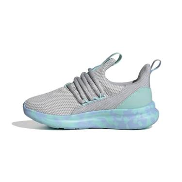 Imagem de adidas Tênis infantil Lite Racer Adapt 7.0, Azul/cinza/semi flash Aqua, 22