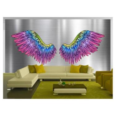 Imagem de Papel De Parede 3D Arte Asas Selfie Insta Cores 3,5M Tra221 - Você Dec
