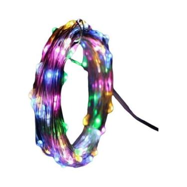 Imagem de Corda De Luz LED Decorativa Com Fio De Cobre, Alimentada Por Bateria, 