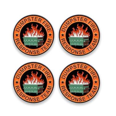 Imagem de Broche de equipe Dumpster Fire Response para homens Dumpster Fire Team Leader Pin Joias Presentes, ligas, Sem Pedra Preciosa
