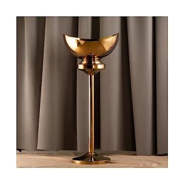 Imagem de Baldes de gelo de aço inoxidável polido com suporte, balde grande para refrigerador de gelo para cerveja, refrigerador de vinho, uso externo ou interno, balde de gelo (ouro)