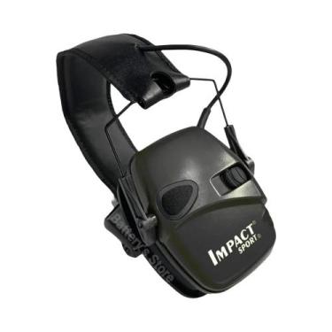 Imagem de Protetores Auditivos Eletrônicos Táticos Dobráveis Com Amplificação De