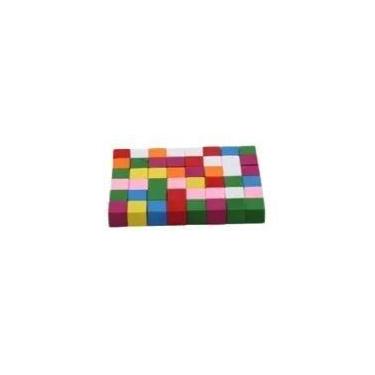 Imagem de Blocos De Construção De Madeira Coloridos 25-50 Peças Brinquedo De Emp