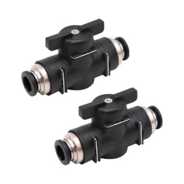 Imagem de Conector Pneumático De Engate Rápido 2 Peças Válvula Manual 4 6 8 10 1