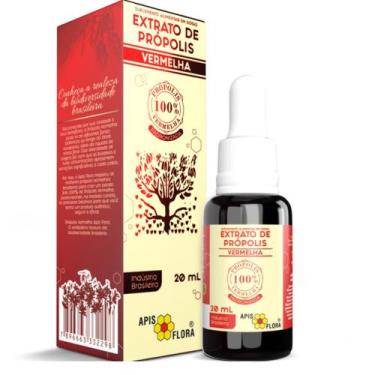 Imagem de Extrato de Própolis Vermelha 20ml Alta Concentração Natural - Apis Flo