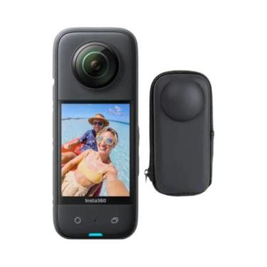 Imagem de Protetor De Lente Insta360 X3, Capa De Silicone, Mini Bolsa De Armazen