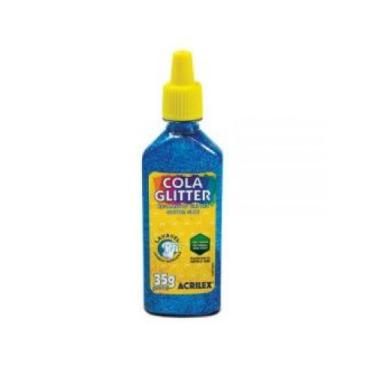 Imagem de Cola glitter   dz/cor azul    acrilex   29120204