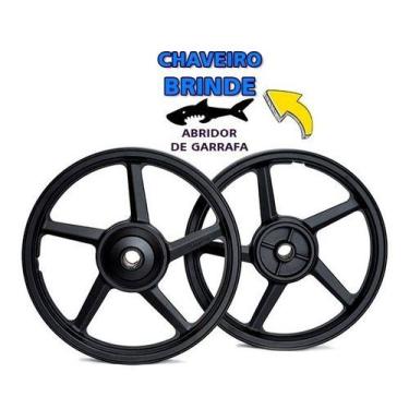 Imagem de Par Rodas De Liga Leve Ybr/factor 125/150 Tambor (2005) +b.c - Fabreck