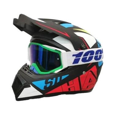 Imagem de Capacete De Motocross Adulto Profissional Para ATV, Downhill, Mountain