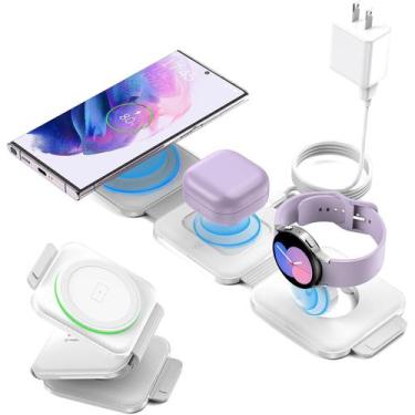 Imagem de Carregador sem fio Samsung Android compatível para Samsung S25 Ultra S