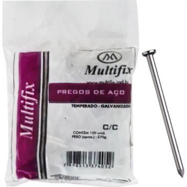 Imagem de Prego Aco Galvanizado Mf C/Cabeça 15X15(2,4X34) - MULTIFIX GALVANIZADO